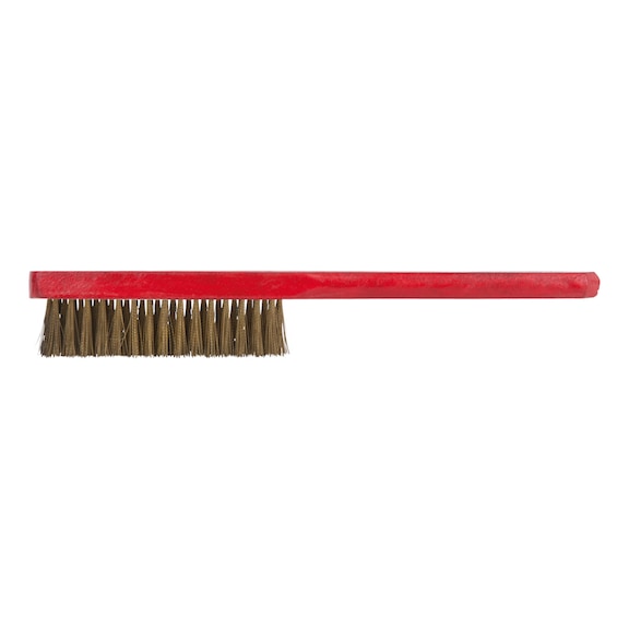 BRONZEplus hand brush, tin bronze wire, crimped, 4 rows - Brushes