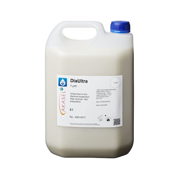 AKASEL Diamantsuspension DiaUltra MONO 1&micro;m, Abtragen, 5 l - 2 in 1 Diamantsuspension DiaUltra Mono