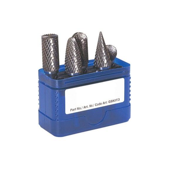 ATORN Carbide bur set, 6 mm, 5 pieces, cut 6 - Carbide bur set 5 pieces