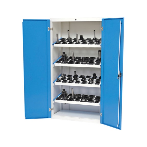 CNC hinged door cabinet, depth 500, R36-16, 2 doors, 4 CNC tool storage frames - Tool cabinet CNC