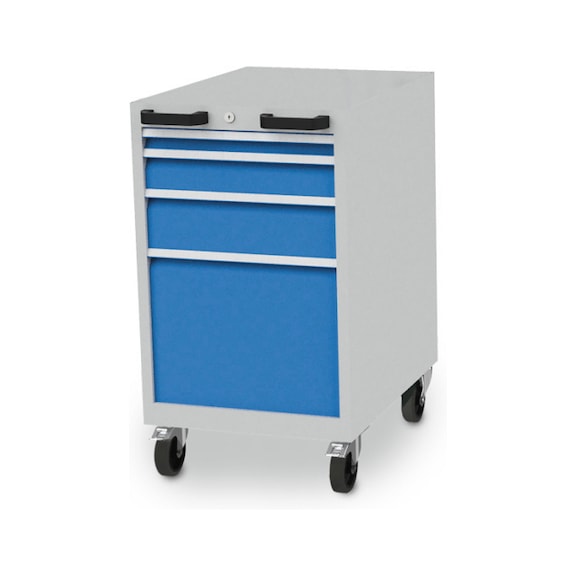 CNC-Schubladenschrank mobil, Tiefe 736, R 18-24, 4 x Schublade - Transportwagen, Rollwagen (Sonstige)