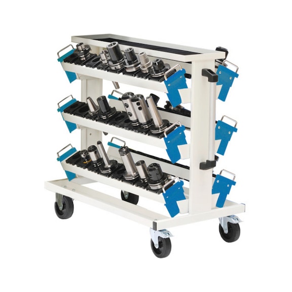 CNC transport trolley, 6 x tool holders 900 - Trans. trolley, roll. trolley (other)