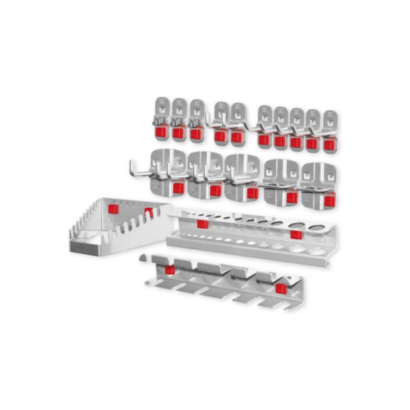 Hakensortiment 18-teilig passend zur Lochwand - Hakensortiment (Lochplatte)