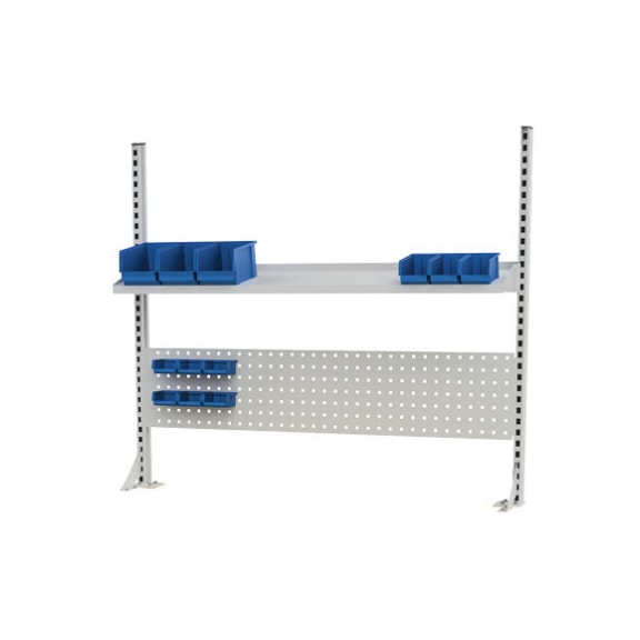 Workbench superstructure 1500 mm, multi-wall superstructure without lighting and frame, accessories - Workbench (system workplace, workshop, other)