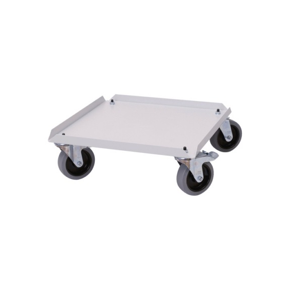 Rolluntersatz für Flügeltürenschrank 105, Rollen Durchmesser 125 mm - Rollenuntersatz für Schrank