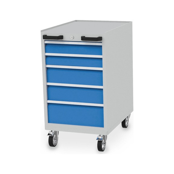 Mobile drawer cabinet depth 736 mm, R 18-24, 5 x drawer - Cupb. with drawers (storage equip., workshop)