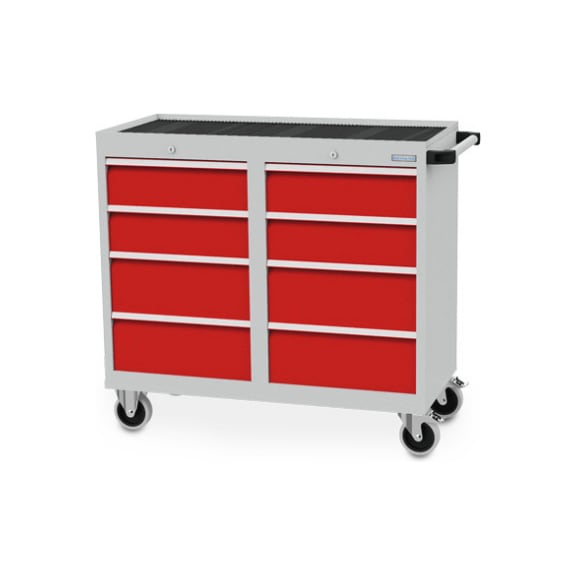 Werkstattwagen Tiefe 500 mm, R 18-16, 8 x Schublade - Werkstattwagen