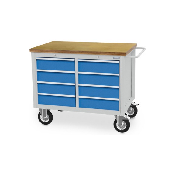 Mobile Kastenwerkbank Tiefe 736, R 18-24, 8 x Schublade - Werkbank (System-Arbeitsplatz, Werkstatt, Sonstiges)