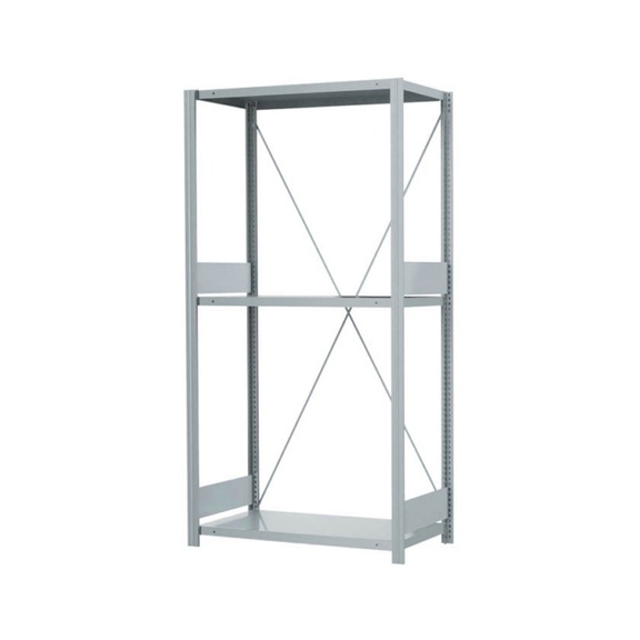 Steckregalsystem-Grundregal mit 3 x Fachboden - Steckregal