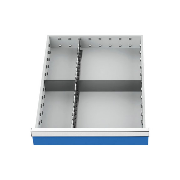 Drawer divider R 18-24 with metal divider for front 150 mm, 115A - Drawer partition (workshop)