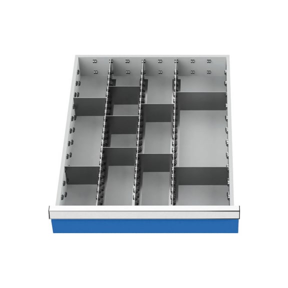 Drawer divider R 18-24 with metal divider for front 150 mm, 116A - Drawer partition (workshop)
