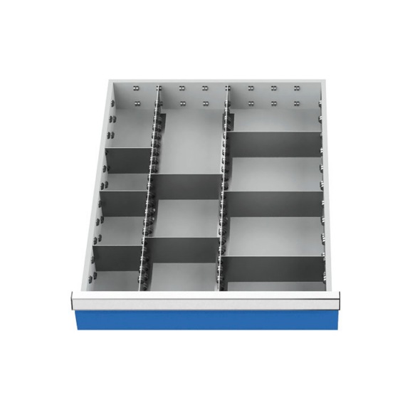 Drawer divider R 18-24 with metal divider for front 150 mm, 117A - Drawer partition (workshop)