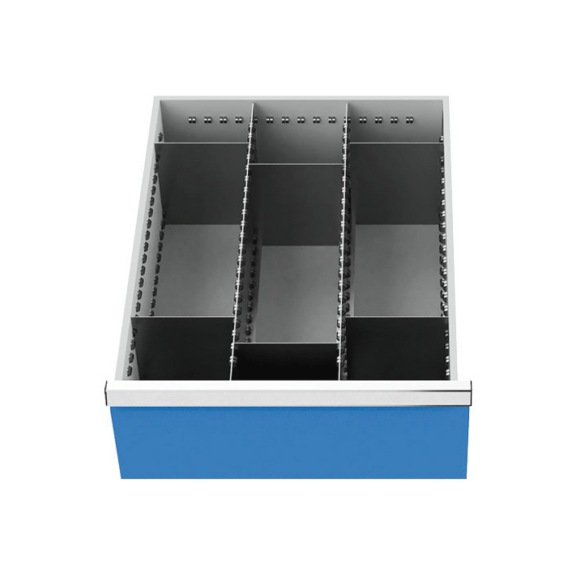 Drawer divider R 18-24 with metal divider for front 200 mm - Drawer partition (workshop)