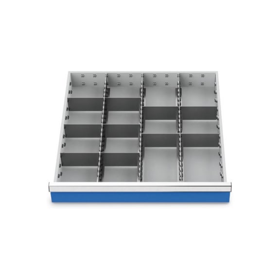 Drawer divider R 24-24 with metal divider for front 100 mm, 138BLH100A - Drawer partition (workshop)