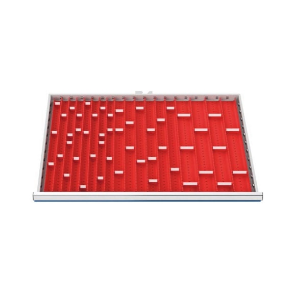 Drawer dividers R 36-24 with tray plates for front 50/75 mm - Drawer partition (workshop)