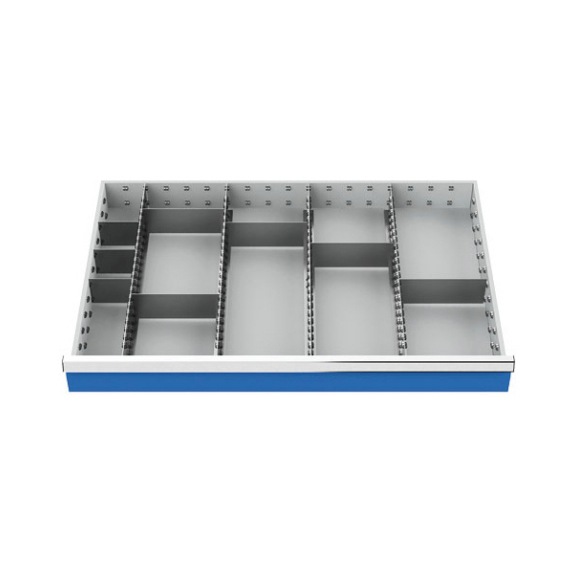 Schubladeneinteilung R 36-24 mit Metalleinteilung für Front 100/125mm 154BLH100A - Schubladentrennwand