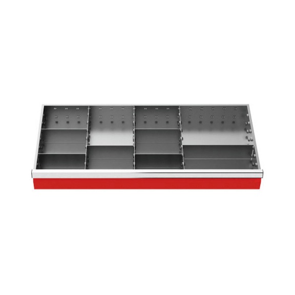 Drawer divider R 36-16 with metal divider for front 150 mm - Drawer partition (workshop)
