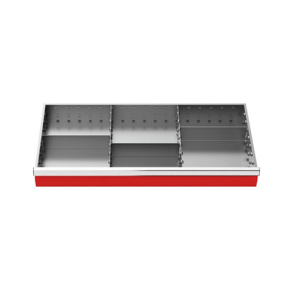 Drawer divider R 36-16 with metal divider for front 200 mm - Drawer partition (workshop)