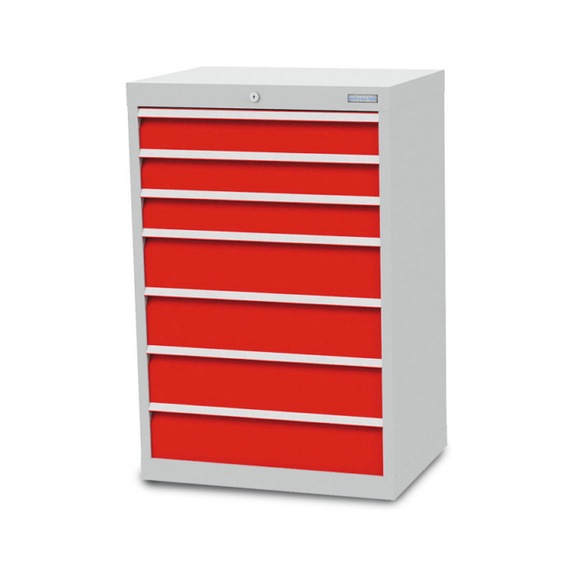 Drawer cabinet depth 500, R 24-16, 7 x drawer - Cupb. with drawers (storage equip., workshop)