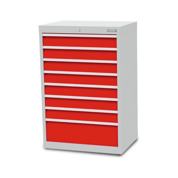 Drawer cabinet depth 500, R 24-16, 8 x drawer - Cupb. with drawers (storage equip., workshop)
