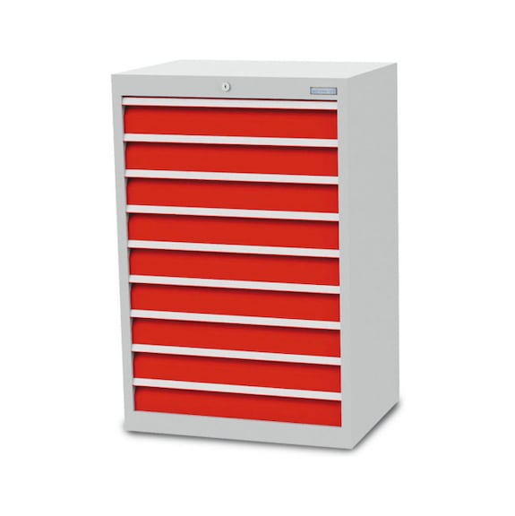 Drawer cabinet depth 500, R 24-16, 9 x drawer - Cupb. with drawers (storage equip., workshop)