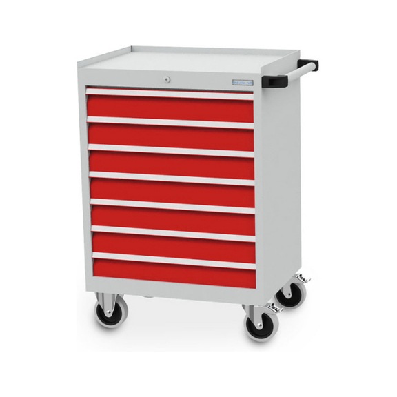 Mobile drawer cabinet depth 500 mm, R 24-16, 7 x drawer - Cupb. with drawers (storage equip., workshop)
