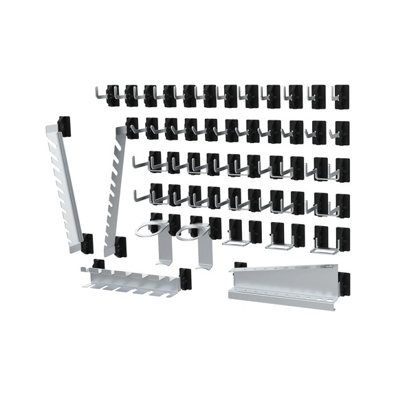 Hakensortiment 40-teilig, passend zur Lochwand - Hakensortiment (Lochplatte)