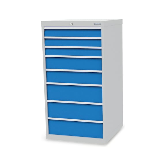 Schubladenschrank, Tiefe 736 mm, R 24-24, 8 x Schublade, 713/0323V10A - Schubladenschrank (Lagereinrichtung, Werkstatt)