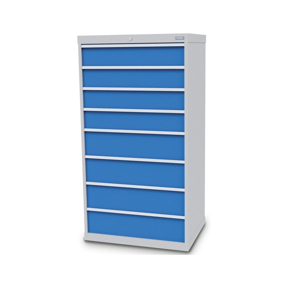 Schubladenschrank, Tiefe 736 mm, R 24-24, 8 x Schublade, 715/0044V10A - Schubladenschrank (Lagereinrichtung, Werkstatt)