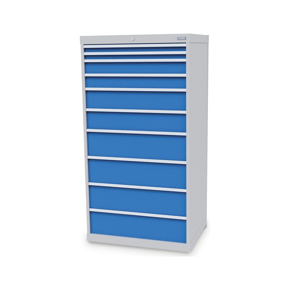 Schubladenschrank, Tiefe 736 mm, R 24-24, 10 x Schublade - Schubladenschrank (Lagereinrichtung, Werkstatt)