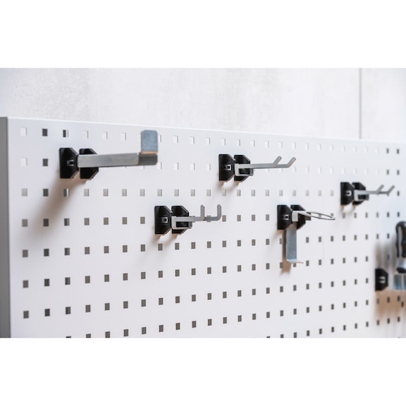Hook assortment 11-piece, suitable for perforated panel - Range of hooks (perforated plate)