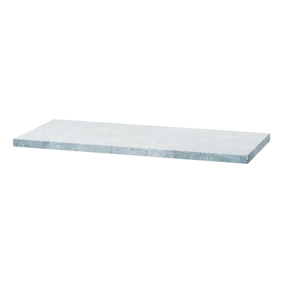 Shelf made of galvanised sheet steel Width 1002 mm - Wing door cabinet