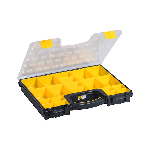 ALLIT EuroPlus Flex 37-15 schwarz Sortimentskasten 15 Eins&auml;tze - Sortimentskoffer EuroPlus Flex P 42.65/20