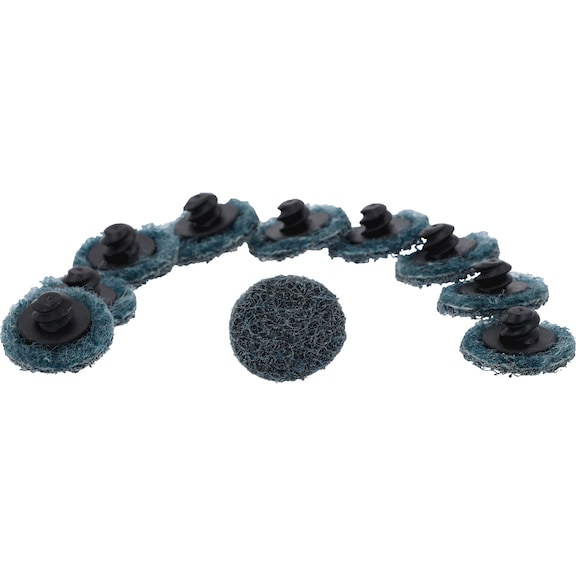 Replacement sanding pads, D: 26.7 mm, grit 300, pack of 10 - Grinding pads