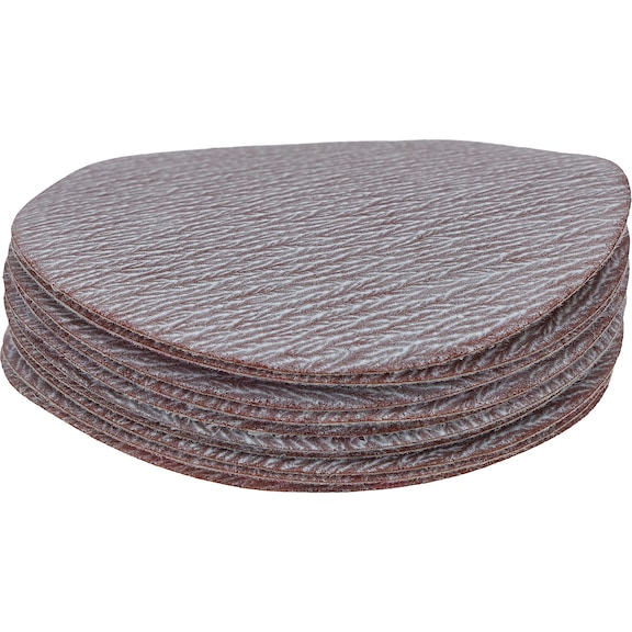 Replacement sanding pads, grit 600 D: 75 mm, pack of 10 - Grinding pads