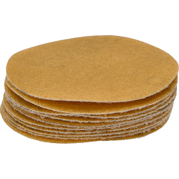 Replacement sanding pads, grit 400 D: 50 mm, pack of 10 - Grinding pads