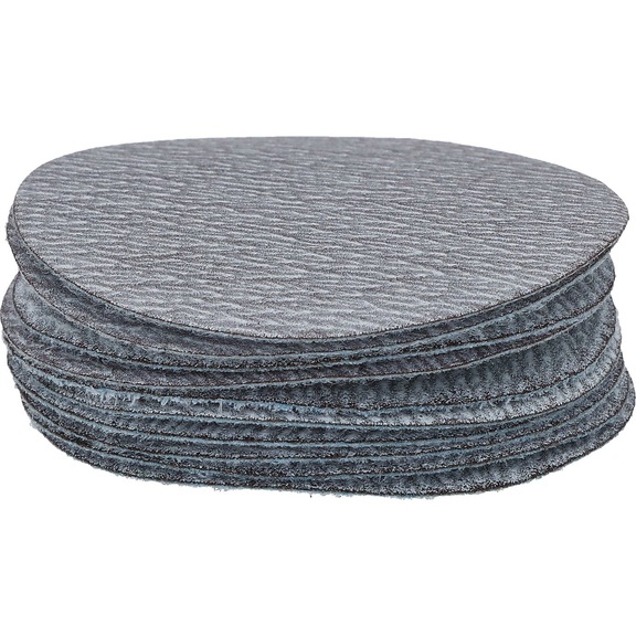 KS TOOLS Replacement sanding pads, grit 320, diameter: 50 mm, pack of 10 - Grinding pads