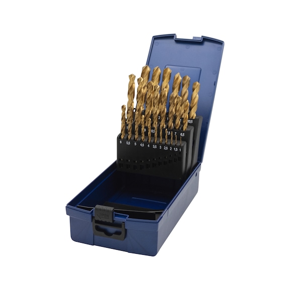 ORION Spirálfúrókészlet kazettában, N típus, HSS-TiN