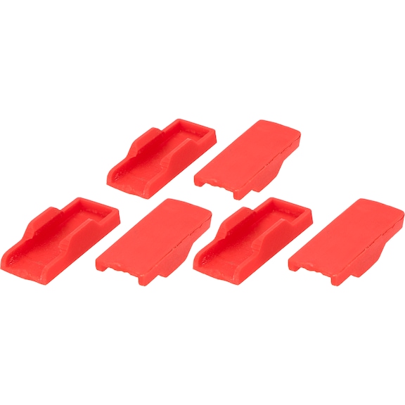 KS TOOLS protective jaws for pliers wrenches, 3 pairs, 260 mm - Safety jaws for pliers wrenches