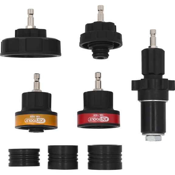 KS TOOLS Cooling System Adapter Set, 8 pcs, for Asian vehicles - Coolant circuit (automotive, assembly, other)