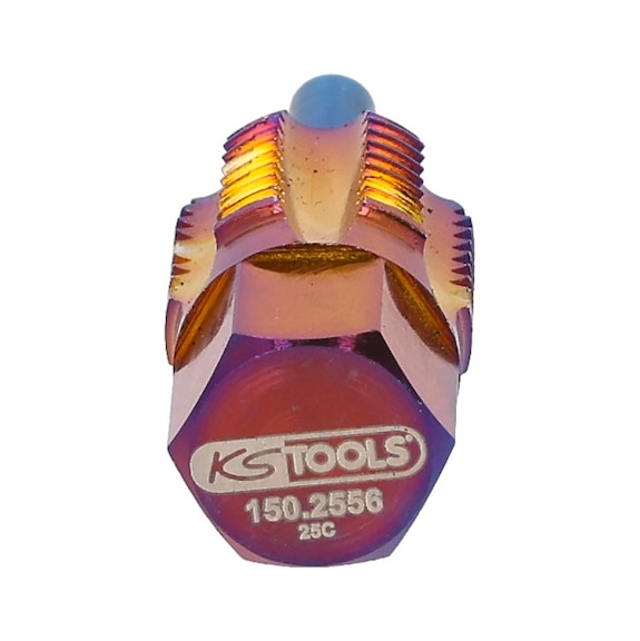 KS TOOLS Thread cutter with guide pin for temperature sensors, M16x1.5 - Thread cutting tool assortment