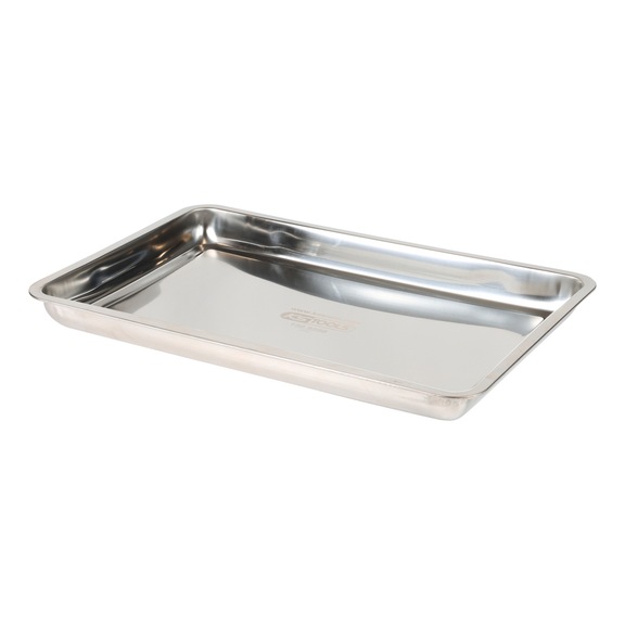KS TOOLS stainless steel drip tray 9 litres, extra flat - Collection tank