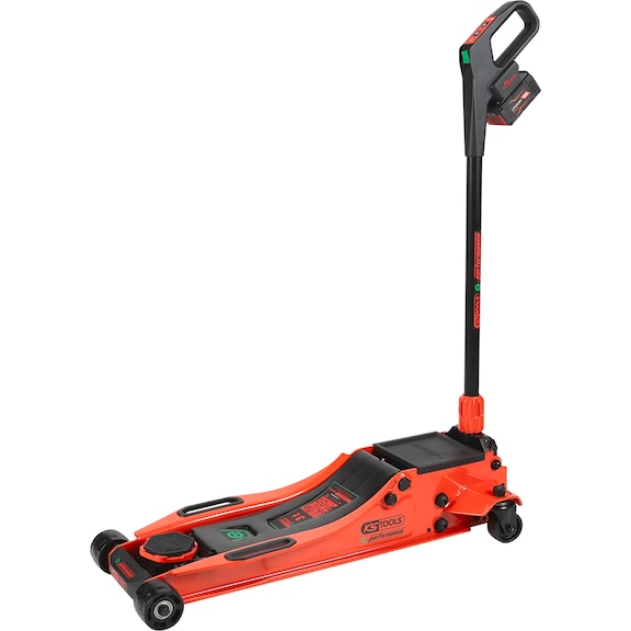 KS TOOLS e-performance hydraulic battery-powered jack, 3 t, max. height 616 mm - Shunting jack (hydraulic)
