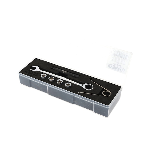 Brake piston special socket wrench set for WABCO and Knorr disc brakes, 7-piece - Socket wrench (set)