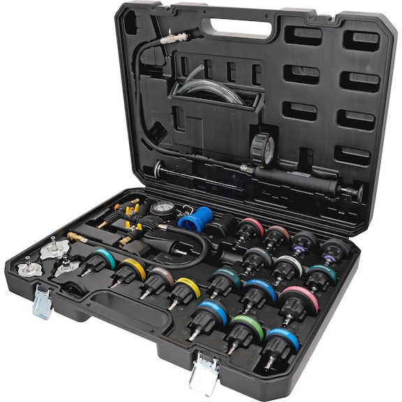 KS TOOLS COMPETITION Cooling System Diagnostic Kit, 27 pcs - Coolant circuit (automotive, assembly, other)