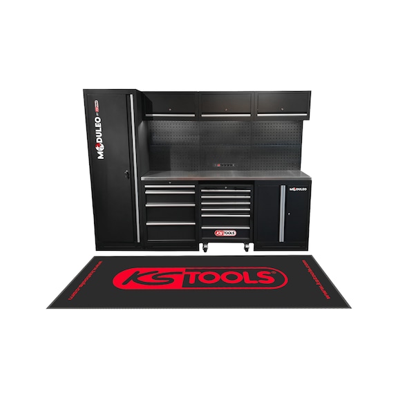KS TOOLS workshop cabinet system, stainless steel top - Workshop cabinet system