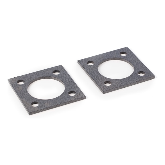 KERN Fußplatten-Paar BIC-A07 200×200×10 mm Material Stahl, pulverbeschichtet - Fußplatten