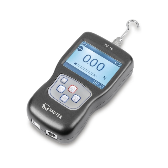 SAUTER digital force gauge FC 50 Measuring range 50 N Reading 0.01 N - Digital force gauge (internal measuring cell) FC