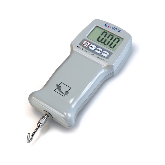 SAUTER digital force gauge FK 100 Measuring range 100 N Reading 0.05 N - Digital force gauge (internal load cell) FK