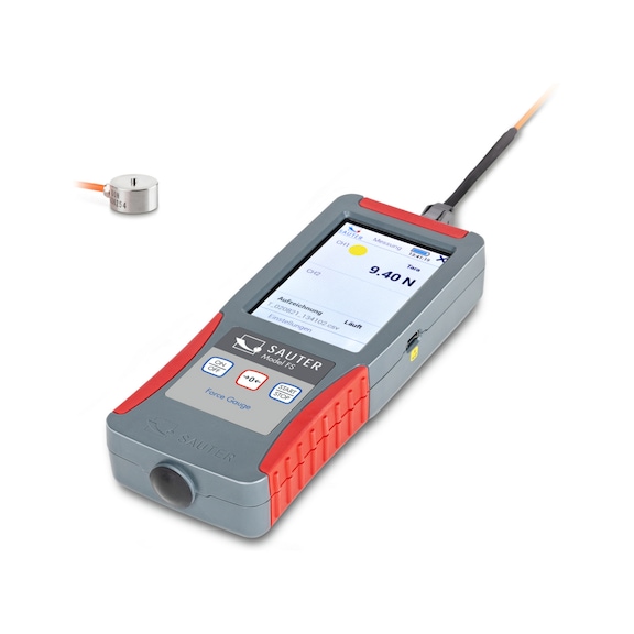 SAUTER force gauge set FS 2-500OY1 Measuring range 500 N Reading 0.1 N - Force gauge set FS OY1